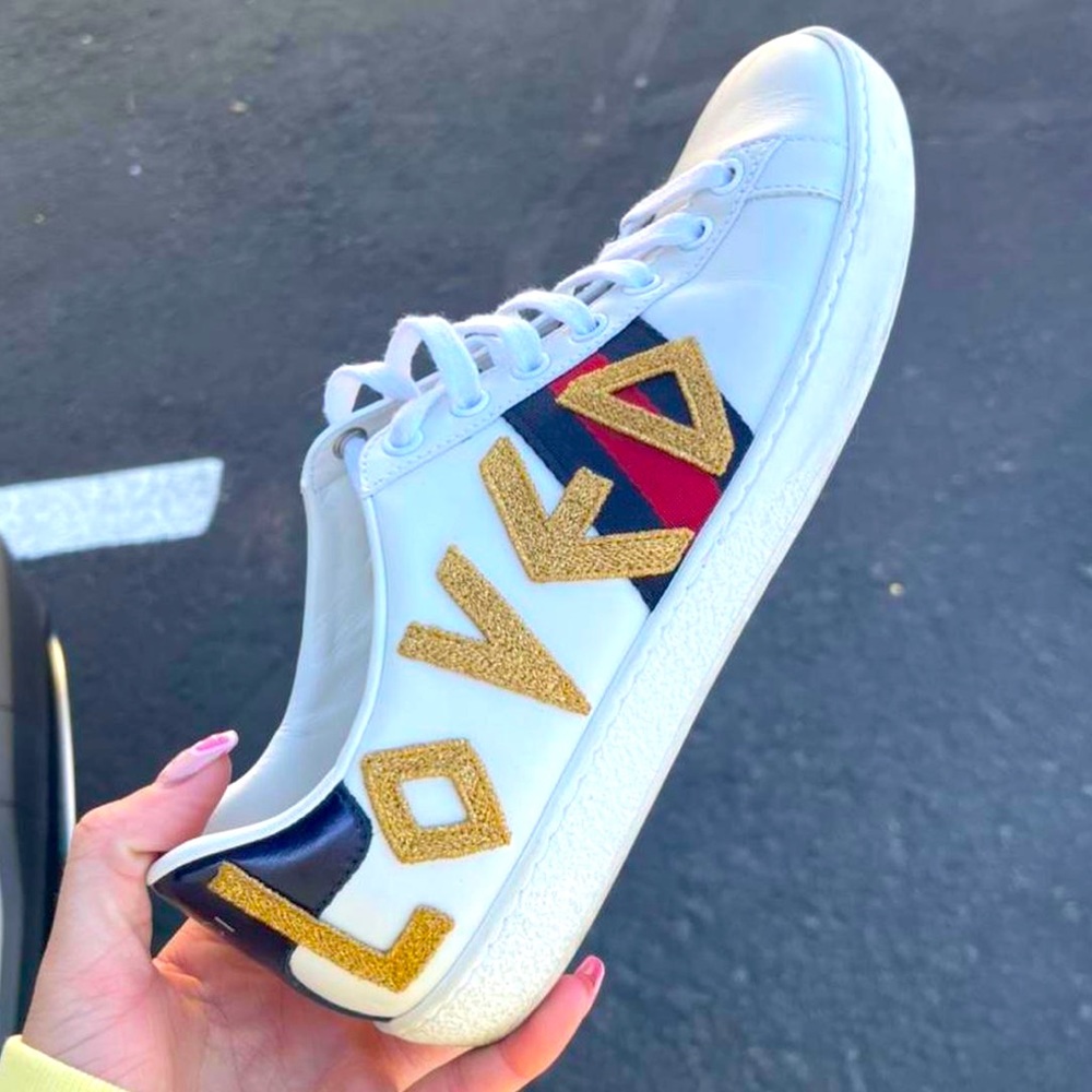 Gucci Ace ‘Loved’ Sneakers Wmns 37.5